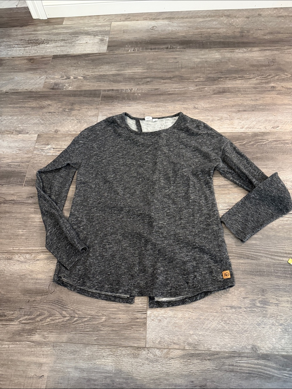 tentree Gray Marled Long Sleeve Top